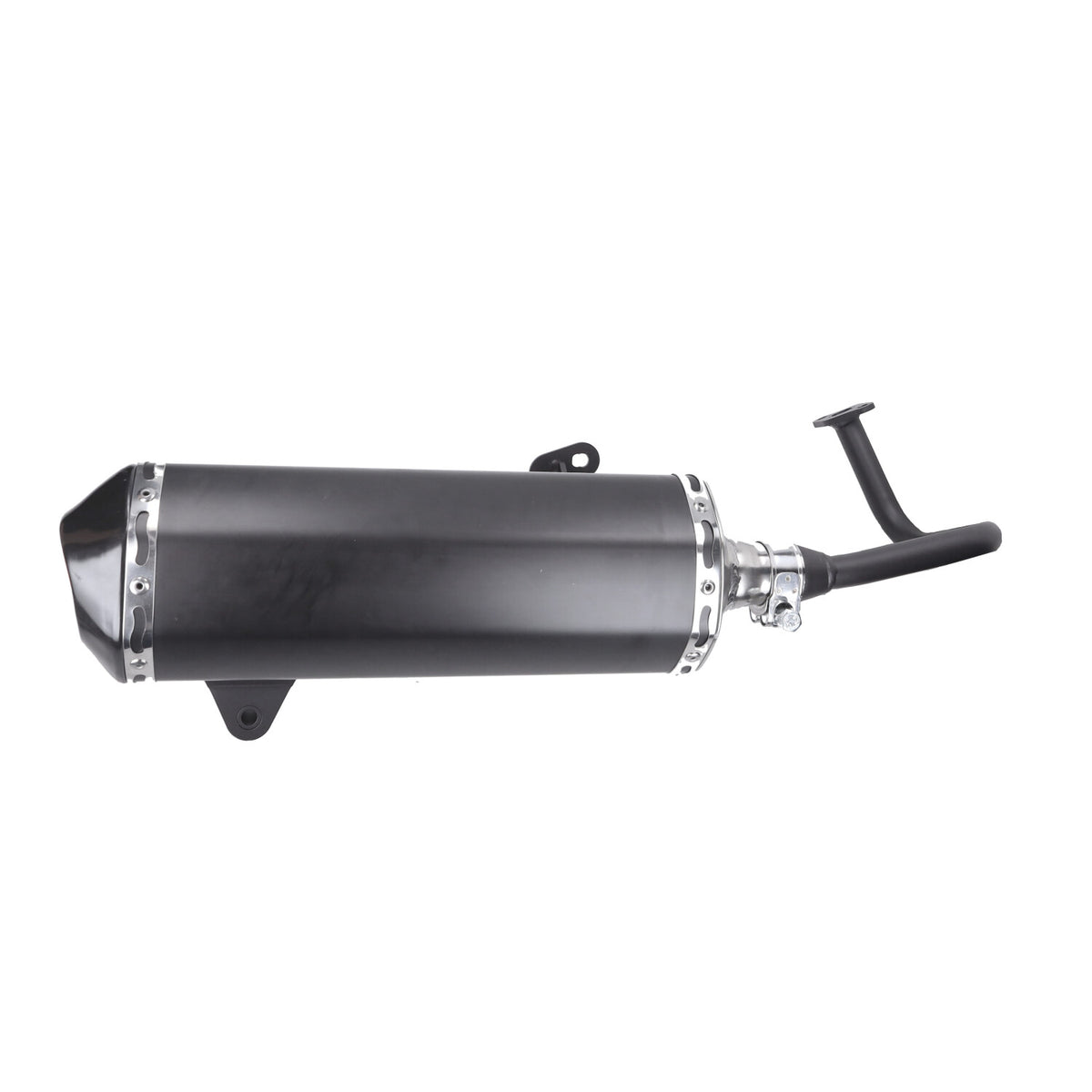 Uitlaat jamarcol euro-4/5 (made in EU) model Akropovic dubbele schokbreker zwart agm VX50, BTC Felice, China lx/napoli, gts toscana, La Souris Sourini, sco Gy6