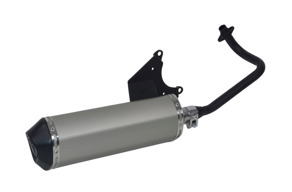 Uitlaat jamarcol ovaal (made in EU) (model Akrapovic) euro-2 alu/zwart lx 4t, Primavera, Sprint, Vespa S 4t-2v