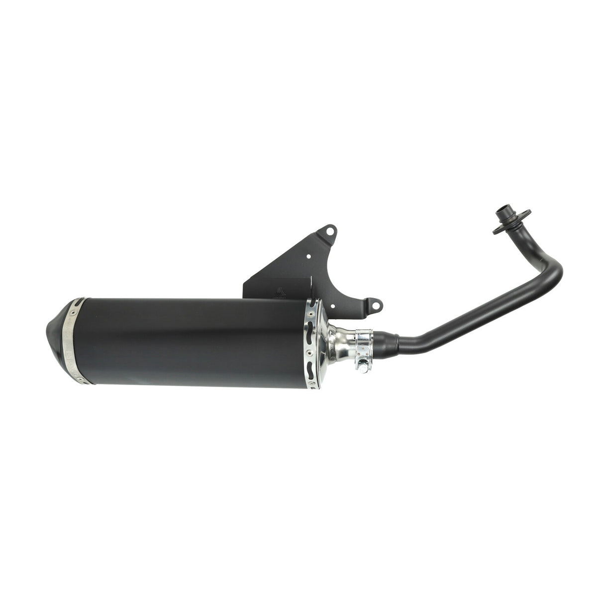 Uitlaat jamarcol ovaal euro-2 (model Akrapovic) zwart/zwart lx 4t-2v, Zip 4t 2v