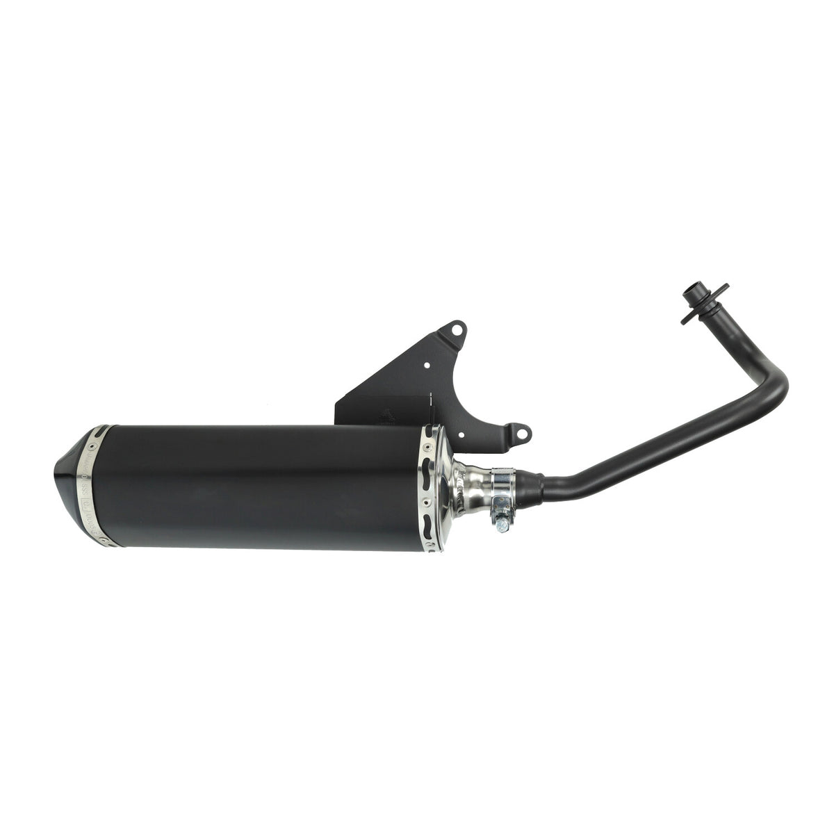 Uitlaat jamarcol ovaal euro-2 (model Akrapovic) zwart/zwart lx 4t-2v, Primavera 4t-2v, Sprint 4t-2v