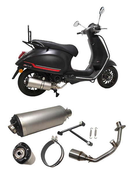 Uitlaat Power1 euro-4 EVO-1 aluminium Primavera, Sprint, Zip 4t