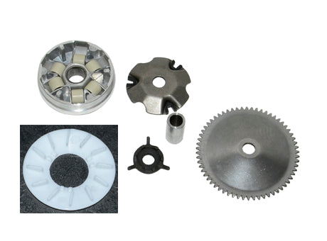 Variokit + koelvin + starttandwiel django, sco china 4t, sco gy6, sco kymco 4t