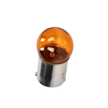 Lamp 12V bosma 10W BAU15s oranje kymco, agility, vespa, lx 4