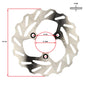 Remschijf Polini wave 3-gaats voor 190mm Aprilia, minarelli, Typhoon, neo 175.0061