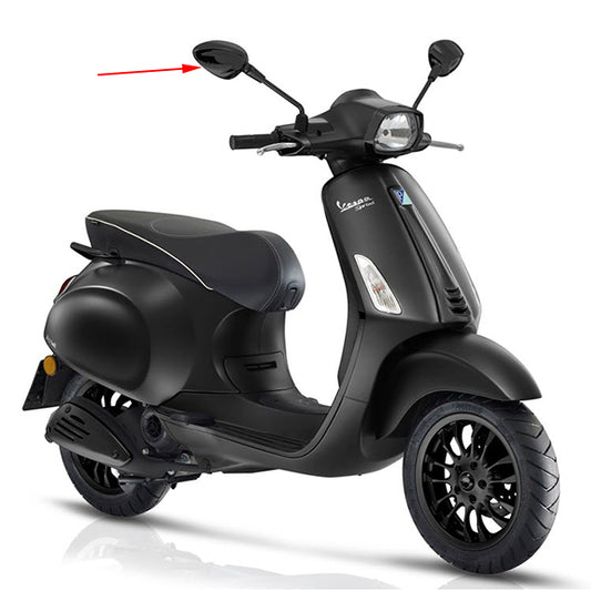 Spiegel Piaggio origineel rechts [notte] m8 zwart Sprint, Sprint 4t (euro4) cm262014
