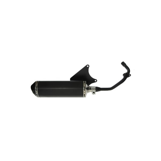 Uitlaat jamarcol ovaal euro-4 (mod.Akrapovic) zwart/zwart Primavera, sco Piaggio 4t-3v I-get, Sprint