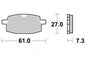 Remblokset SBS voor arriva, big max, BTC Old Classic, dax, monkey, scorza, v-clic 111hf