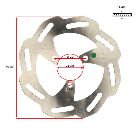 Remschijf Peugeot origineel 170mm ludix 12 inch 771471