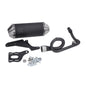Uitlaat Turbokit 4t 2v '14-'18 Gmax euro4 zwart alu Primavera, Sprint m4t150-n