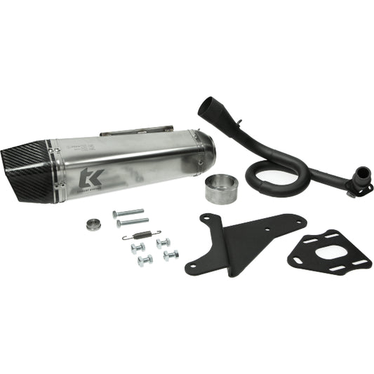 Uitlaat Turbokit euro-5 GP PRO Piaggio 50cc alu/carbon Zip 4t