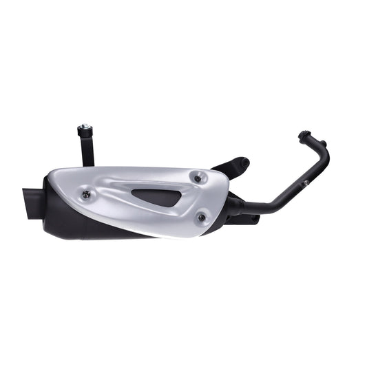 Uitlaat tecno euro-4 straight (made in EU) zwart fiddle 2 4t