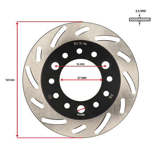 Remschijf Sym origineel 160mm cello/allo, fiddle, orbit 45121-m9q-003