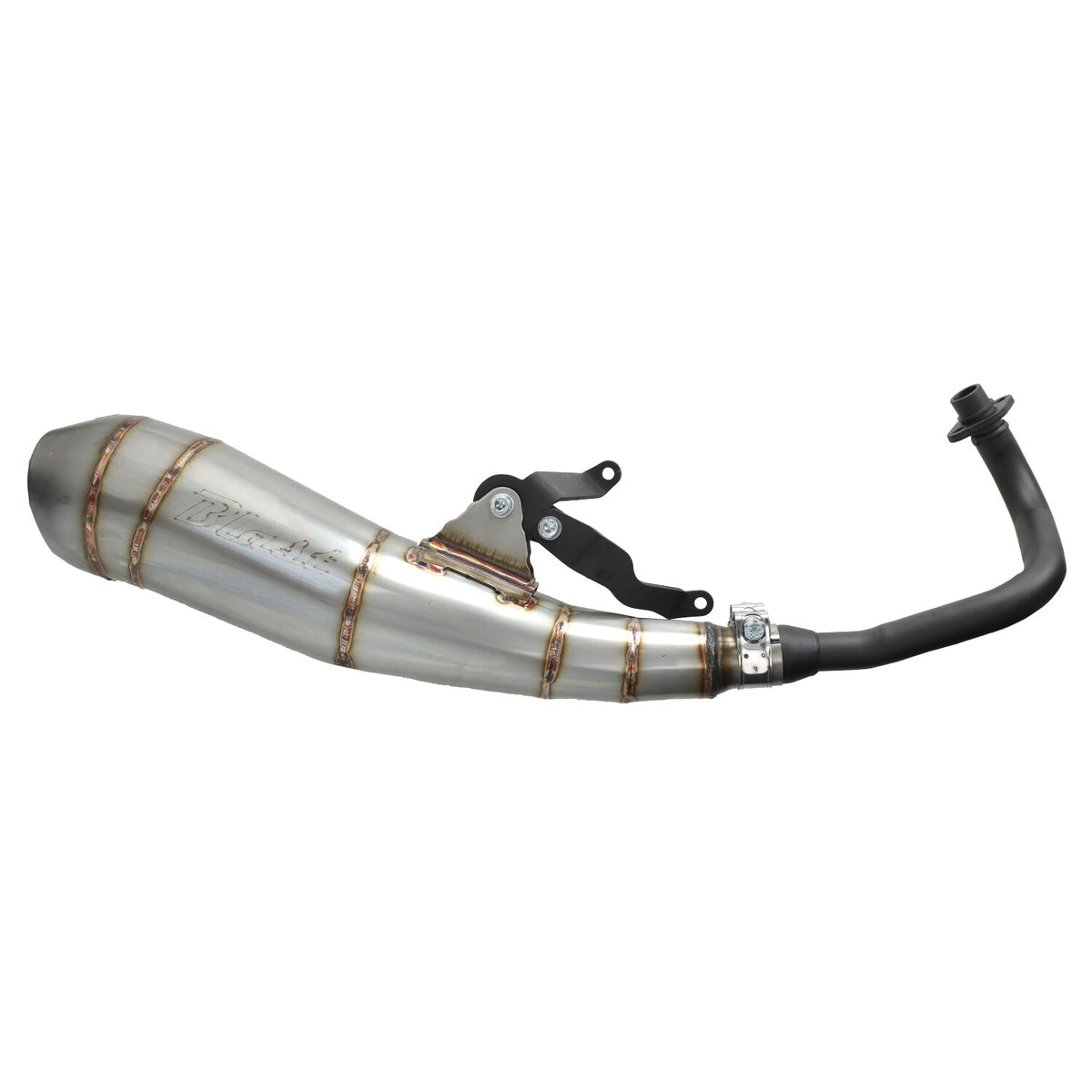 Uitlaat Blast rvs euro-2 blank Piaggio, Zip 4t 2v blast