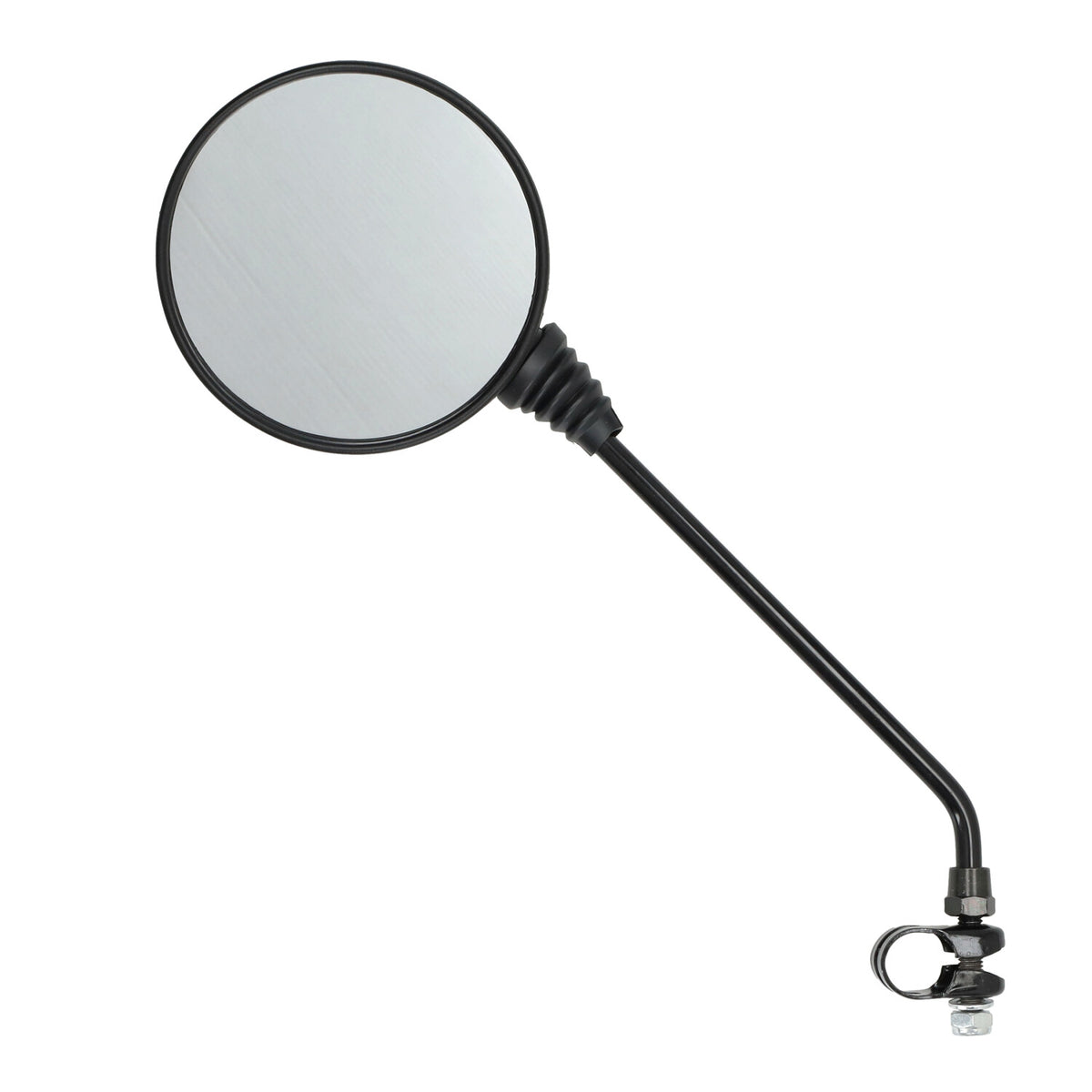 Spiegel universeel rond draad/klem zwart bromfiets Vespa