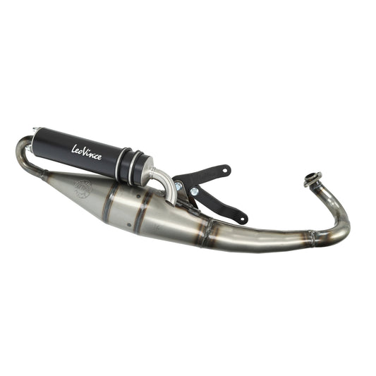 Uitlaat LeoVince hand made tt zwart fly 2t, Typhoon, Zip 2t 4065b