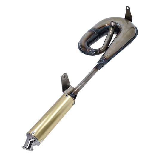 Uitlaat tecno circuit (made in EU) blank/goud Vespa, citta
