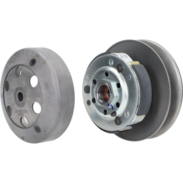 Koppeling compleet + huis orig sco piaggio 4T, sco piaggio 2t