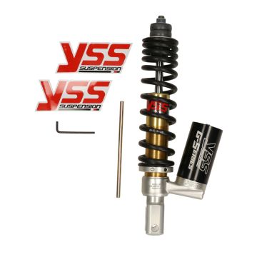 Schokbreker yss + gastank g-serie achter 285mm zwart/goud zi