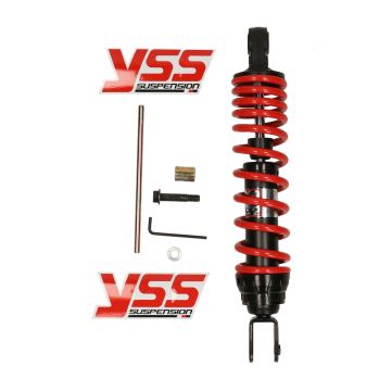 Schokbreker yss hybrid-s comfort 300mm rood/zwart minarelli,