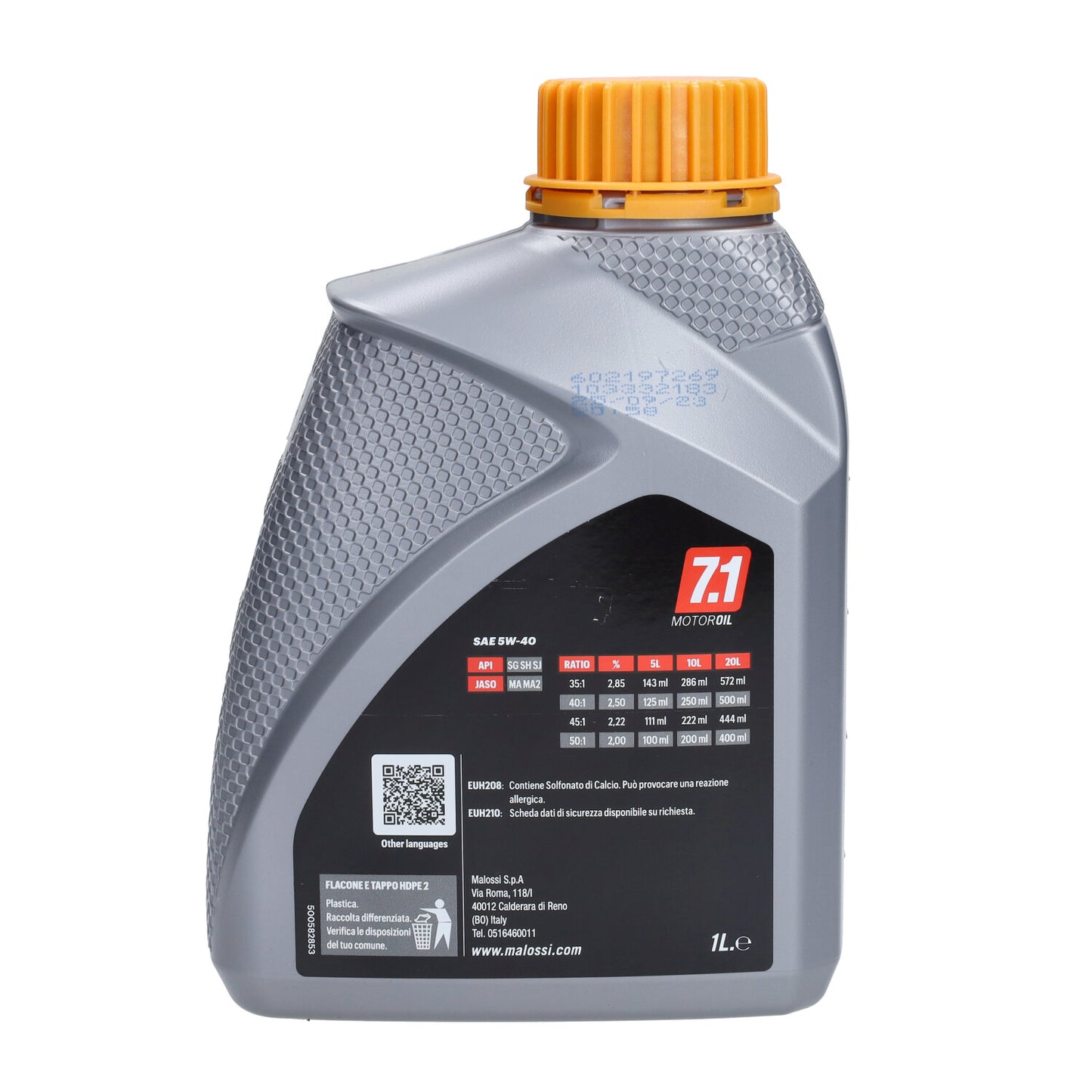 Motorolie Malossi 5W40 synthetisch 4T racing 1L