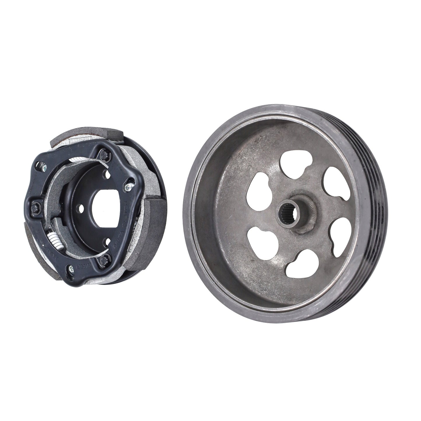 Koppelingsegment malossi + huis delta systeem 107mm sco piaggio 2t, sco piaggio 4t-3v I-get, kymco, peugeot, piaggio, sco gy6