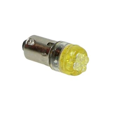 Lamp 12V led knipperlicht o.a.Piaggio ba9s oranje 1pcs