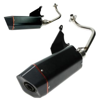 Uitlaat Bullet Euro-2 racing carbon Zip