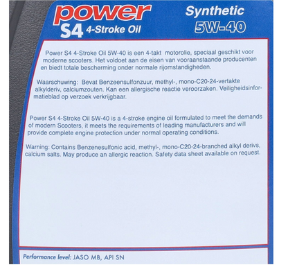 Motorolie Power1 5W40 synthetisch (Vespa) 1L