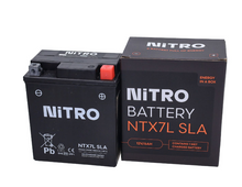 Accu Nitro NTX7L-BS / YTX7L-BS SLA/GEL (Vespa Liberty, Primavera, Sprint, Zip 4T)