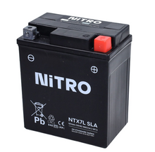 Accu Nitro NTX7L-BS / YTX7L-BS SLA/GEL (Vespa Liberty, Primavera, Sprint, Zip 4T)